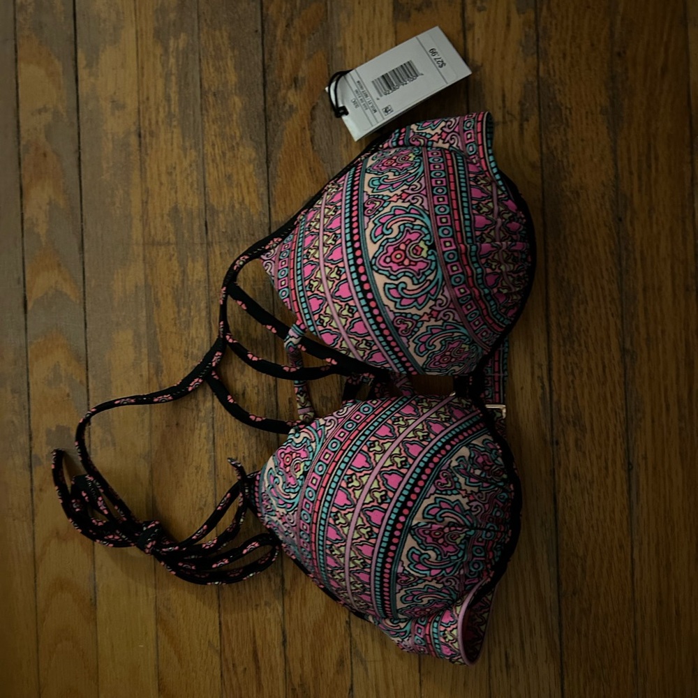 Shade and Shore Colorful Patterned Women's Bikini Top